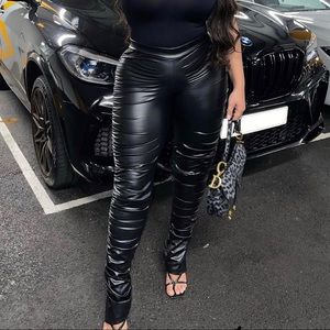 fashion nova women leather legging